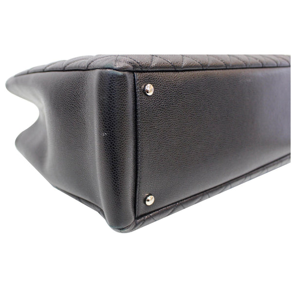 used Chanel Tote Bag XL Grand Shopping Caviar Leather Black