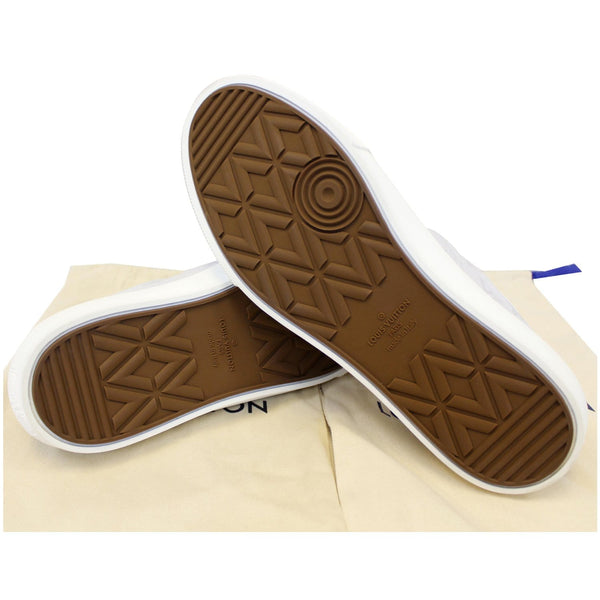 LOUIS VUITTON Trocadero Monogram Sneakers White US 9-US