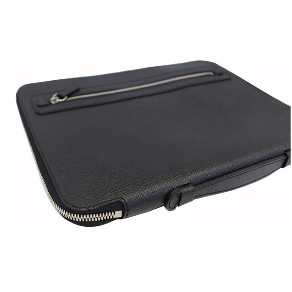 LOUIS VUITTON Vladimir Taiga Leather Document Clutch Bag Grey-US