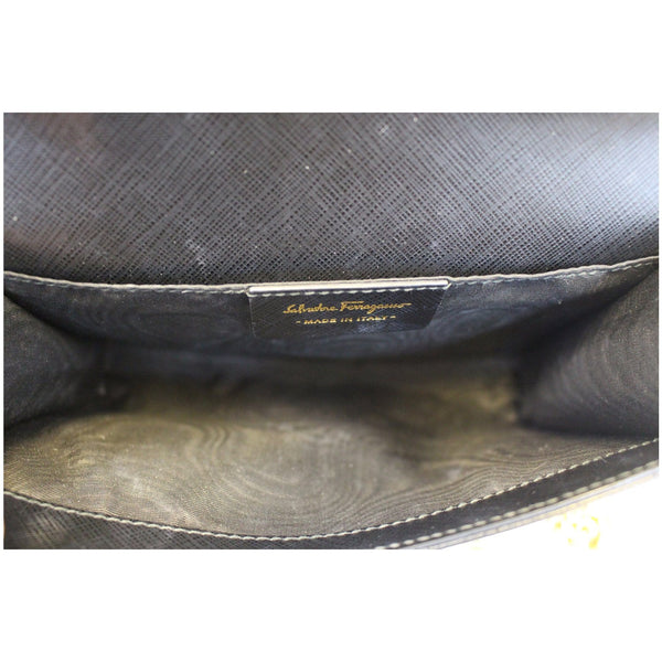 Salvatore Ferragamo Miss Vara Bow Saffiano Bag - interior