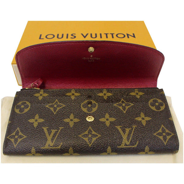Louis Vuitton Emilie Wallet Monogram Canvas Opened View