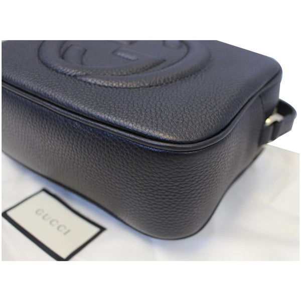 GUCCI Soho Disco Pebbled Leather Small Crossbody Bag 308364 Black