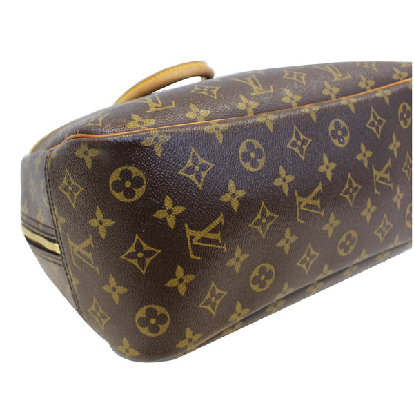 LOUIS VUITTON Deauville Monogram Canvas Boston Satchel Bag Brown