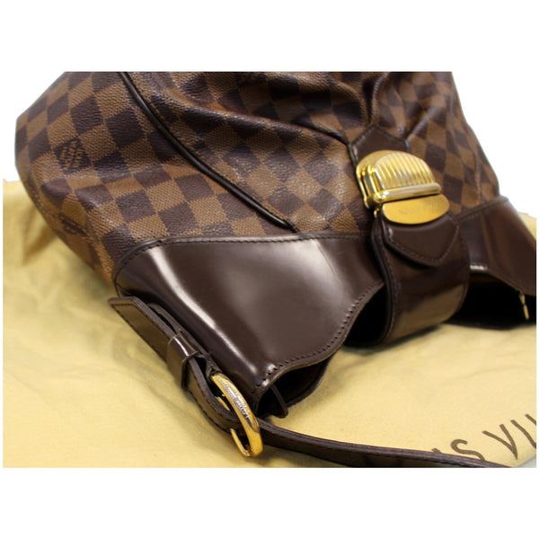 LOUIS VUITTON Sistina MM Damier Ebene Shoulder Bag Brown
