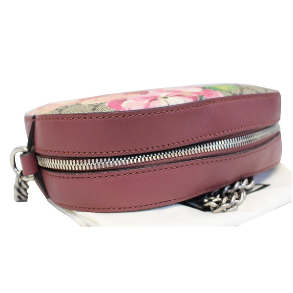 GUCCI GG Supreme Monogram Blooms Print Mini Chain Crossbody Bag Beige-US