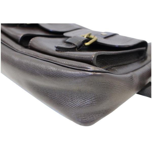 LOUIS VUITTON Brown Utah Leather Wichita Messenger Bag-US