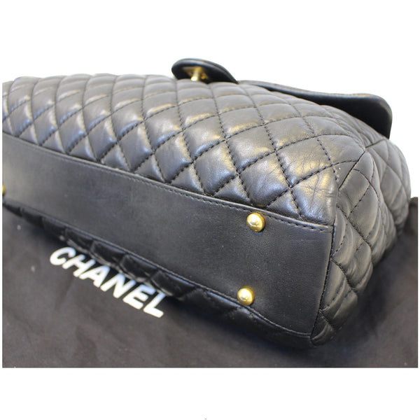 CHANEL Large Shopping Flap Shoulder Bag Black-US