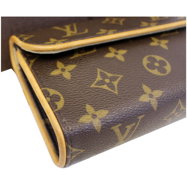 LOUIS VUITTON Pochette Florentine Monogram Canvas Waist Bag Brown