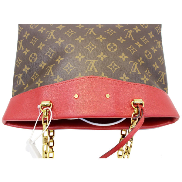 LOUIS VUITTON Pallas Chain Shopper Bag Monogram Canvas Cherry-US