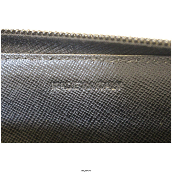 PRADA Black Nylon Zip Around Wallet