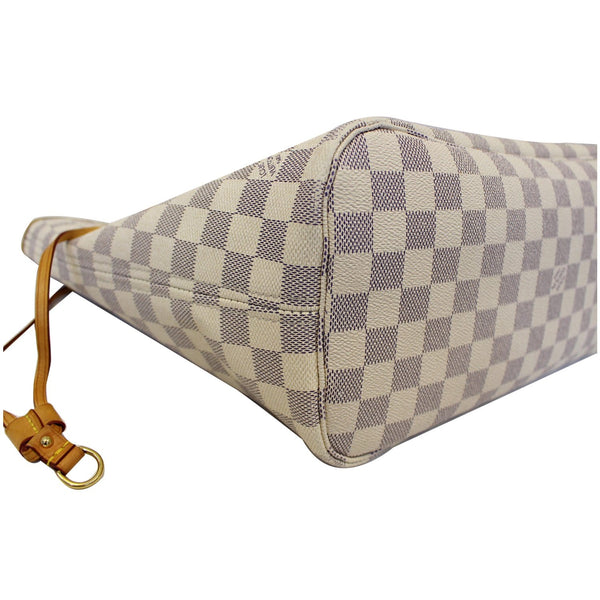 LOUIS VUITTON Neverfull MM Damier Azur Tote Shoulder Bag