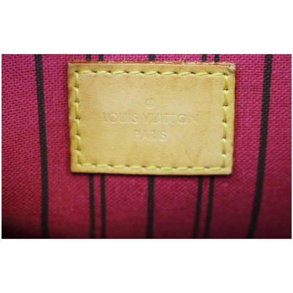 LOUIS VUITTON Pochette Wristlet Pouch Monogram Canvas Neverfull MM Brown