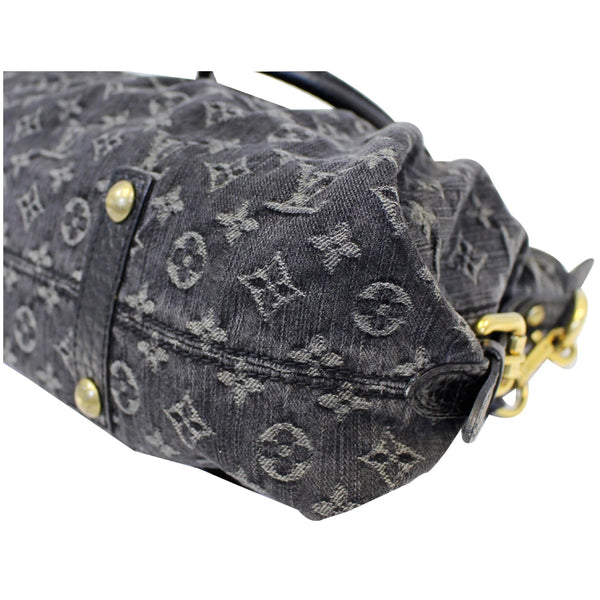 LOUIS VUITTON Cabby GM Monogram Mini Lin Shoulder Bag Black