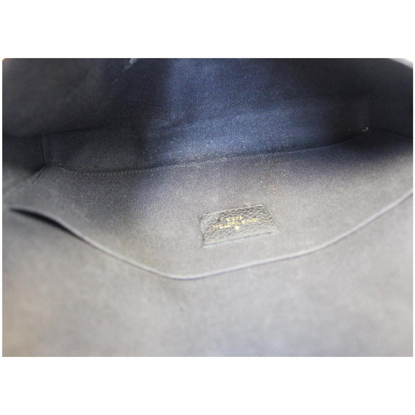 LOUIS VUITTON Pochette Felicie Empreinte Leather Crossbody Bag Black