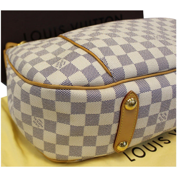 LOUIS VUITTON Galliera PM Damier Azur Shoulder Bag White