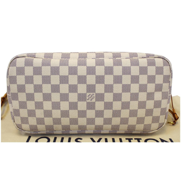 LOUIS VUITTON Neverfull MM Damier Azur Tote Shoulder Bag-US