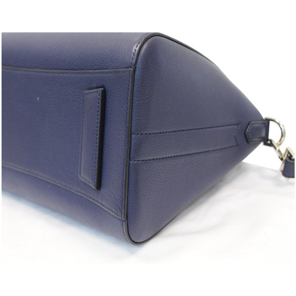 GIVENCHY Antigona Small Goatskin Leather Shoulder Bag Blue