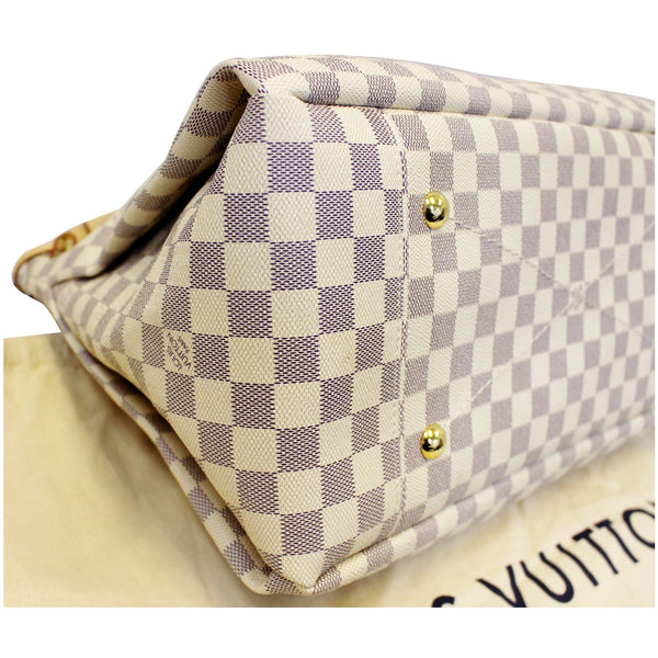LOUIS VUITTON Artsy MM Damier Azur Shoulder Bag White-US