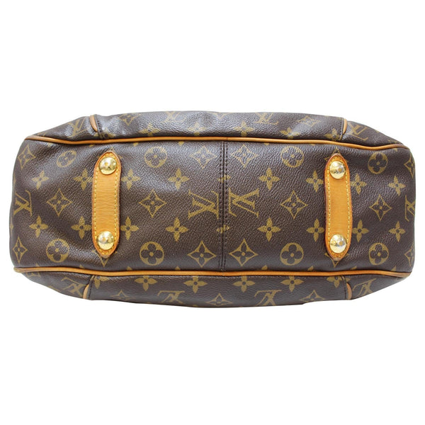 LOUIS VUITTON Galliera PM Monogram Canvas Shoulder Handbag Brown-US