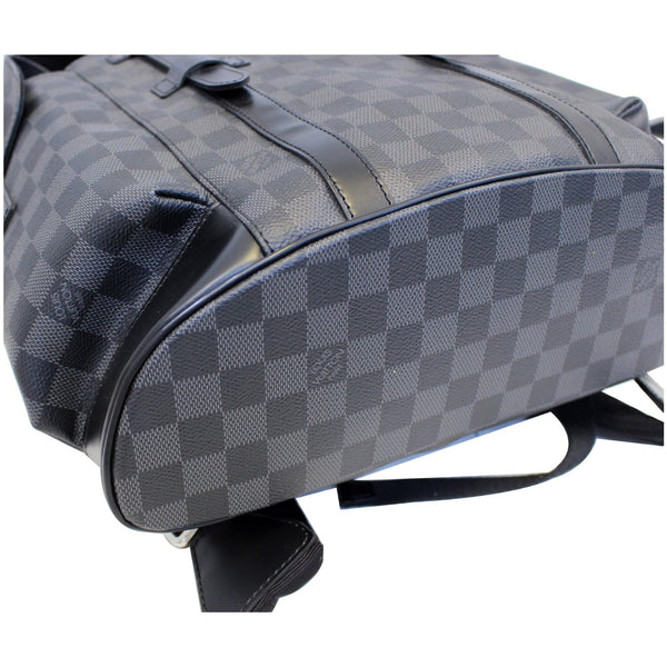 lv Christopher PM Damier Graphite Backpack Corner