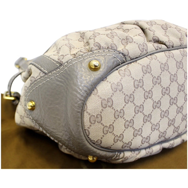 GUCCI Jockey Medium GG Canvas Monogram Tote Bag Beige 203546-US