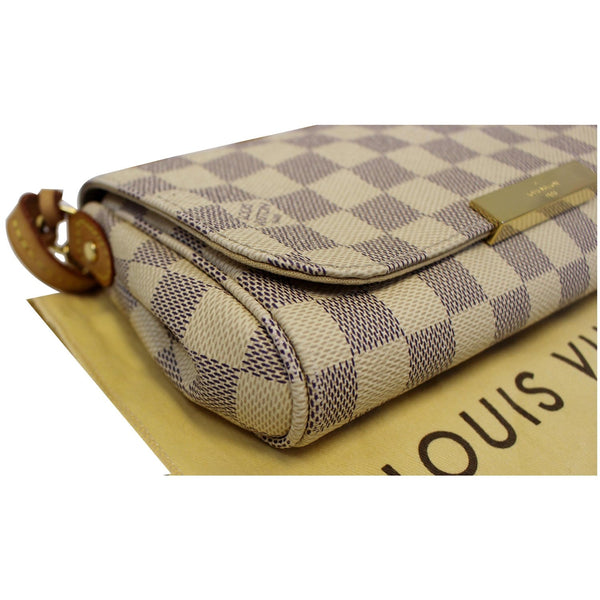 LOUIS VUITTON Favorite PM Damier Azur Crossbody Bag White