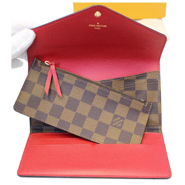 LOUIS VUITTON Josephine Damier Ebene Wallet-US
