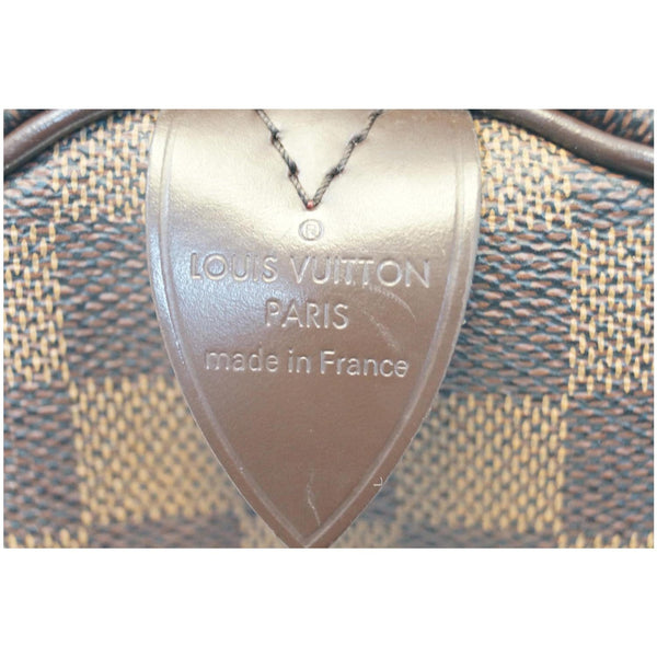 Louis Vuitton Speedy 30 Damier Ebene Satchel Bag Brown