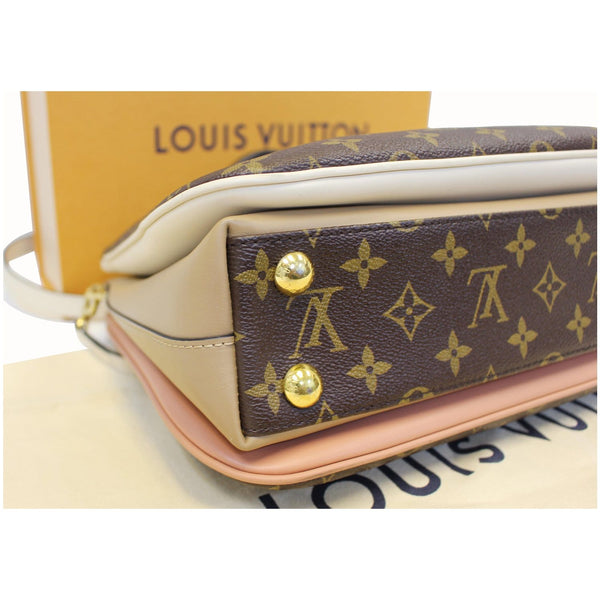 Corner side Lv Millefeuille Monogram Canvas Shoulder Bag