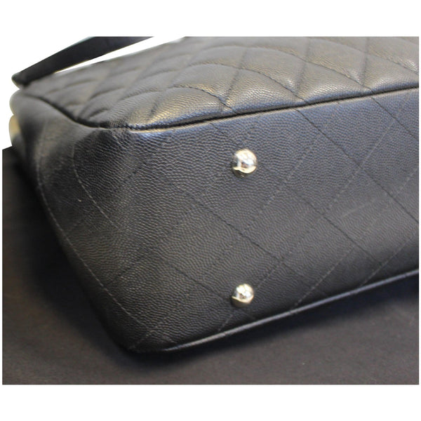 CHANEL Large Classic Caviar Leather Tote Bag Black-US