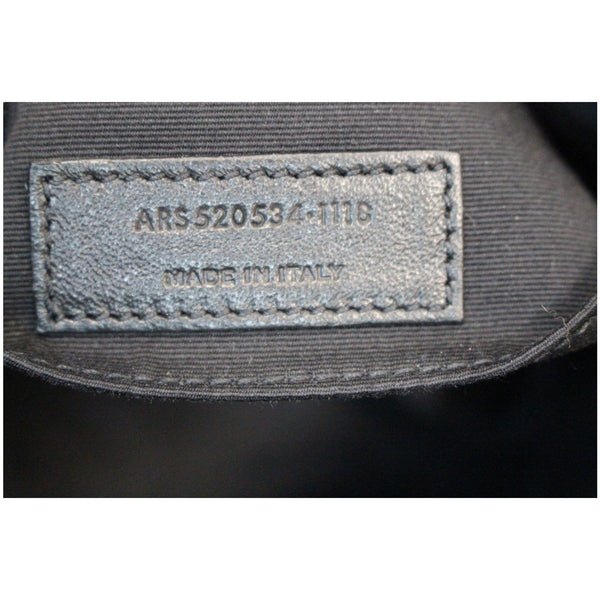 YVES SAINT LAURENT Lou Camera Raffia Canvas Crossbody Bag Black