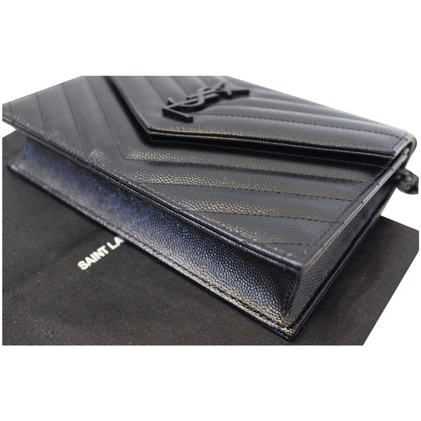 Yves Saint Laurent Wallet Chain Matelasse Chevron - corner