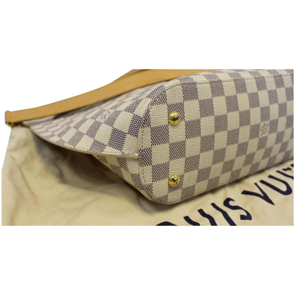 LOUIS VUITTON Girolata Damier Azur Shoulder Bag White