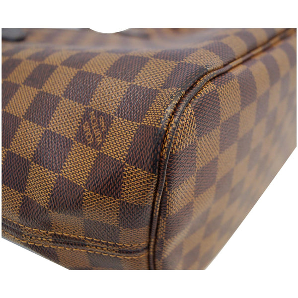 LOUIS VUITTON Neverfull MM Damier Ebene Tote Shoulder Bag Brown