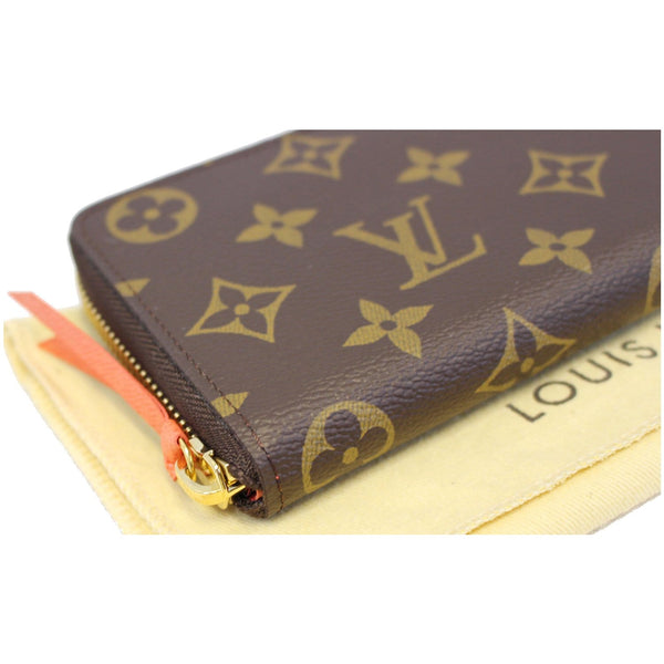 LOUIS VUITTON Clemence Monogram Canvas Wallet Brown