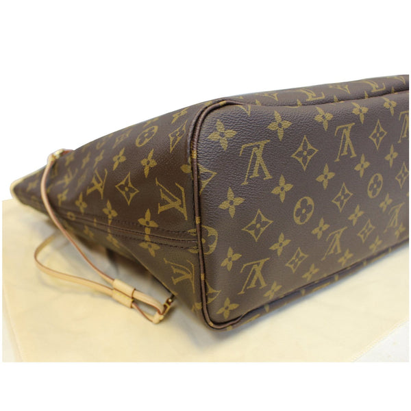 LOUIS VUITTON Neverfull MM Monogram Canvas Tote Shoulder Bag Brown