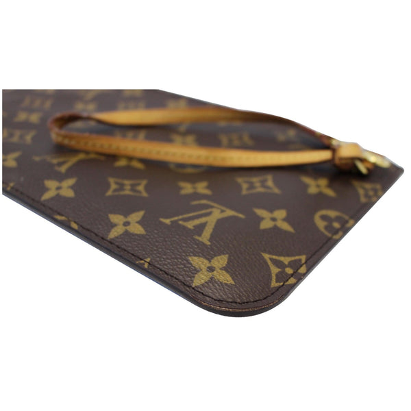 LOUIS VUITTON Pochette Wristlet Pouch Monogram Canvas Neverfull MM/GM Brown