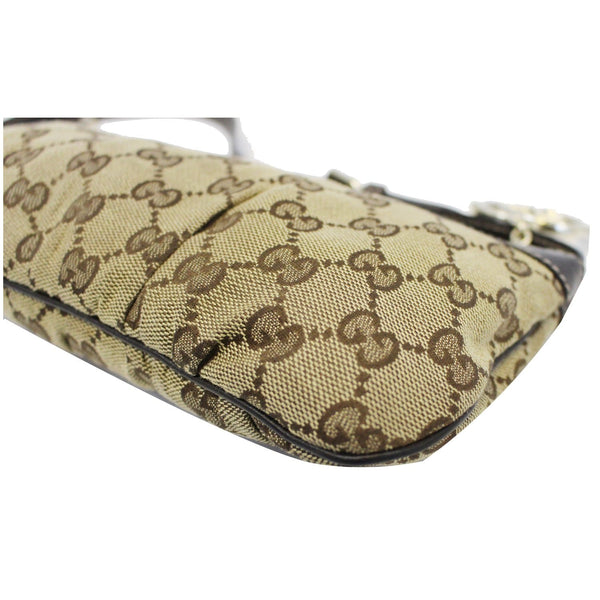 GUCCI Interlocking G Pochette GG Canvas Shoulder Bag Beige-US