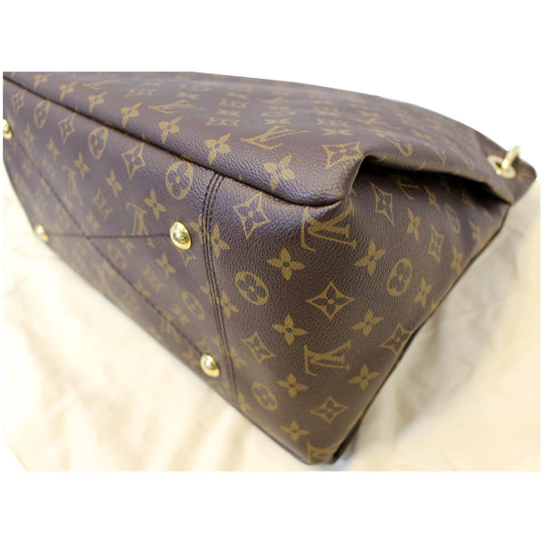 LOUIS VUITTON Artsy MM Monogram Canvas Shoulder Bag Brown