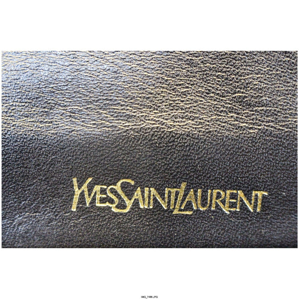 YVES SAINT LAURENT Black Crocodile Leather Clutch Bag-US