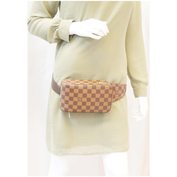 LOUIS VUITTON Geronimos Damier Ebene Hip Bag Brown-US