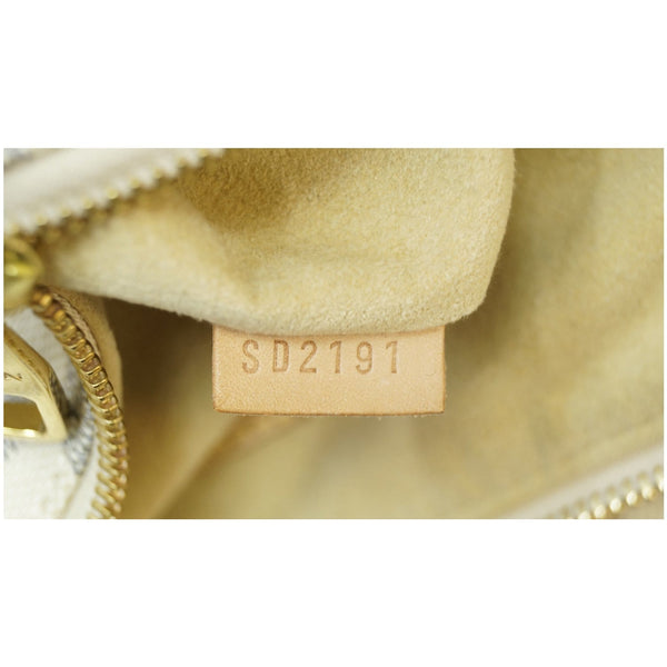 LOUIS VUITTON Evora MM Damier Azur Tote Shoulder Bag White