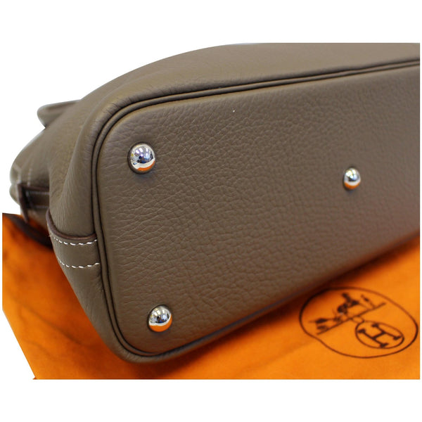 HERMES Bolide 31 Taurillon Clemence Leather Shoulder Bag Etoupe-US