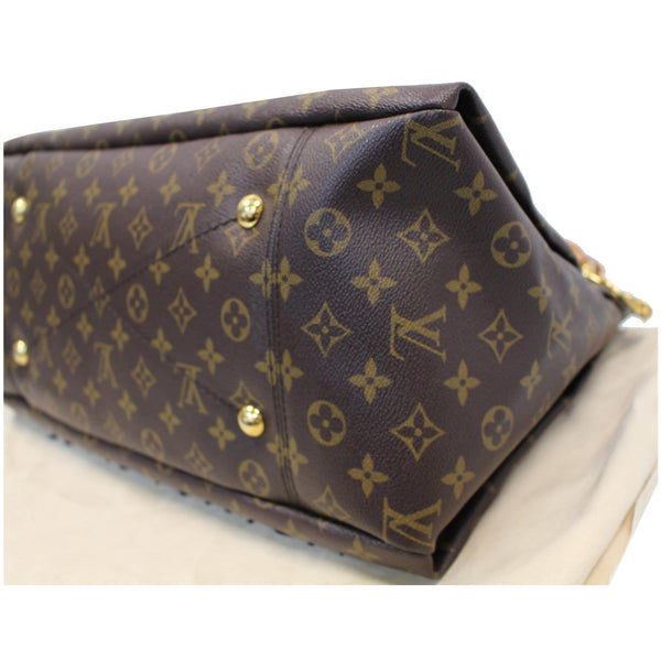 LOUIS VUITTON Artsy MM Monogram Canvas Shoulder Bag Brown