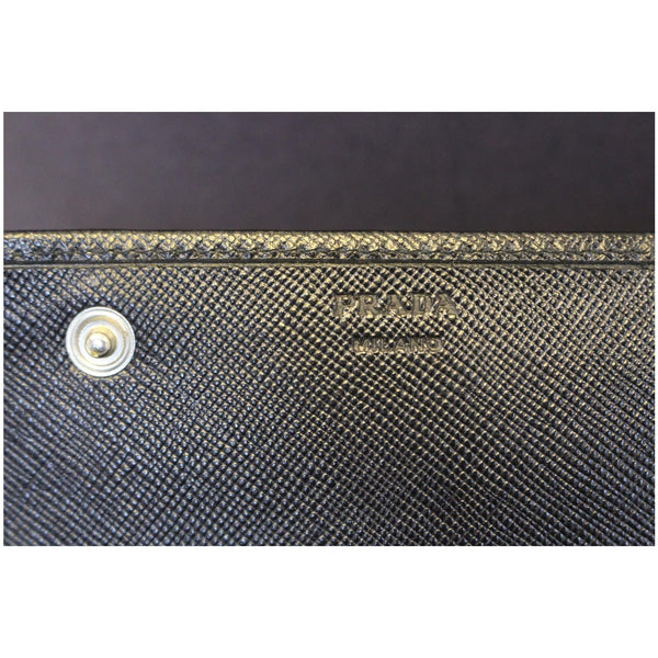 Prada Triangle Continental Flap Wallet - embossed logo