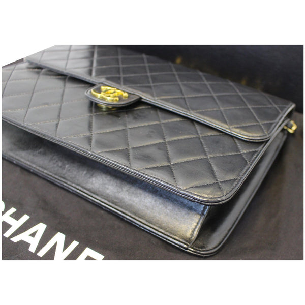 CHANEL Matelasse 25 Lambskin Leather Shoulder Bag Black-US