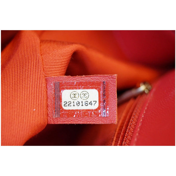 Chanel Jumbo Classic Single Flap Bag Leather Red inside view