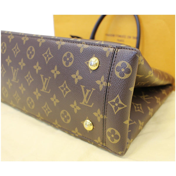 LOUIS VUITTON Flower Monogram Canvas Tote Bag Brown-US