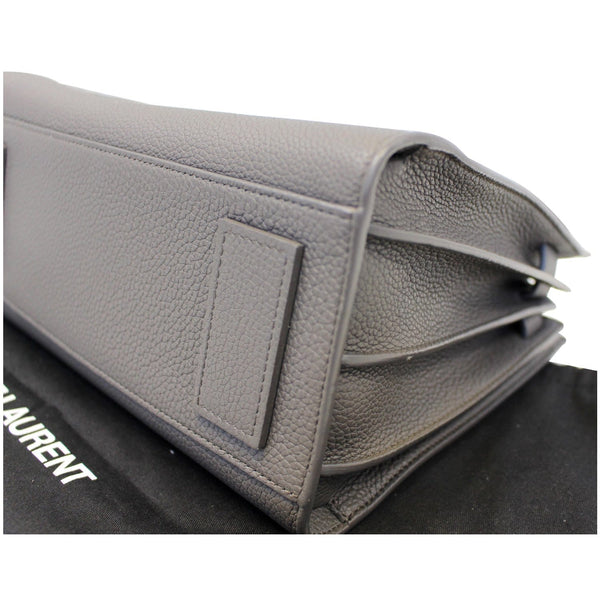 YVES SAINT LAURENT Sac de Jour Small Grained Leather Shoulder Bag Grey-US