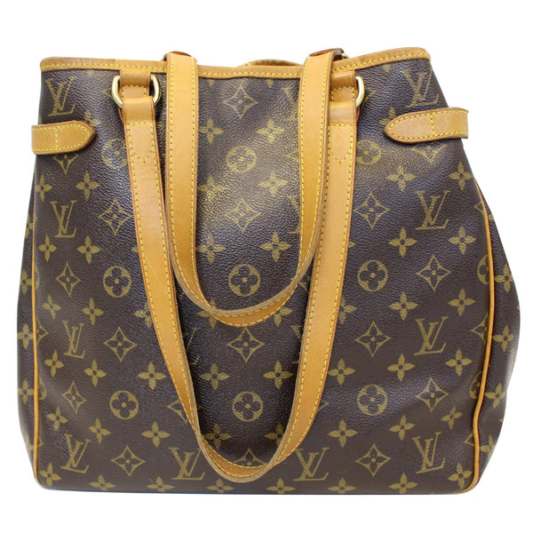 LOUIS VUITTON Batignolles Vertical Monogram Canvas Shoulder Bag Brown-US